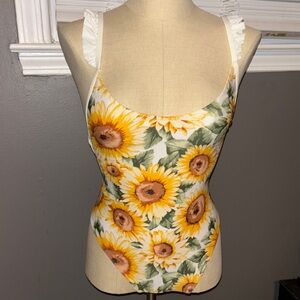 Sunflower Print Women's swimsuit